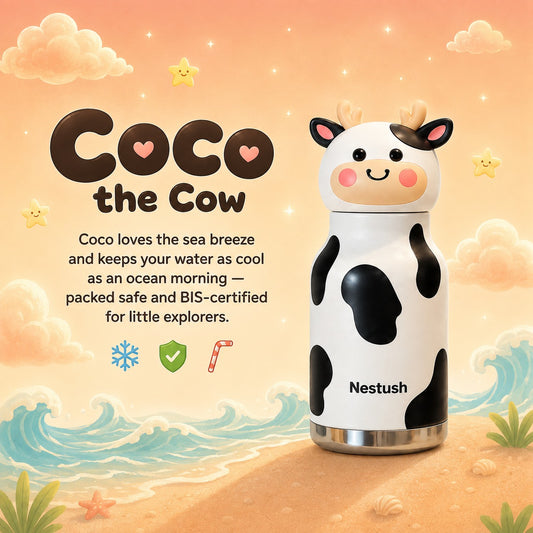 Nestush The Nest Crew — Insulated Character Water Bottle for Kids