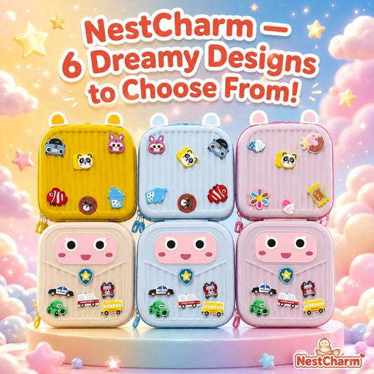 NestCharm by Nestush — Kids Mini DIY Crocs Backpack with Interchangeable Charms, Waterproof & Kawaii Style