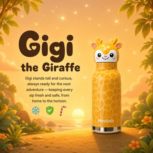 Nestush The Nest Crew — Insulated Character Water Bottle for Kids