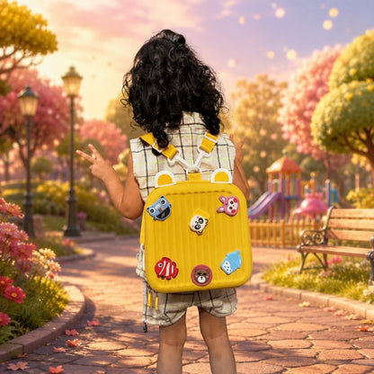 NestCharm by Nestush — Kids Mini DIY Crocs Backpack with Interchangeable Charms, Waterproof & Kawaii Style