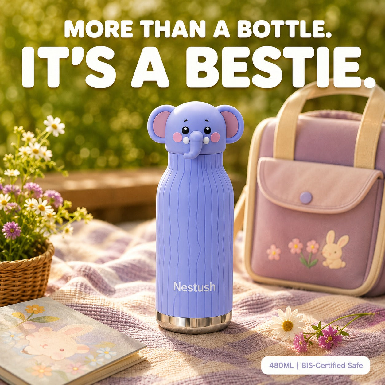 Nestush The Nest Crew — Insulated Character Water Bottle for Kids
