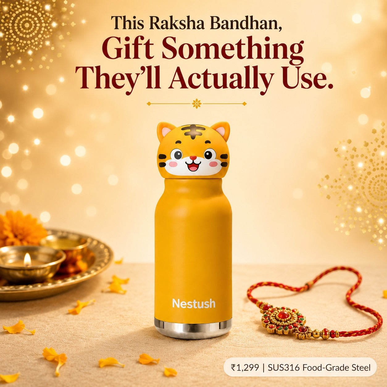 Nestush The Nest Crew — Insulated Character Water Bottle for Kids