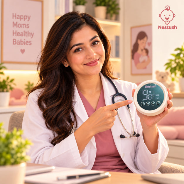 Doctor recommending Nestush NestFlow electric breast pump