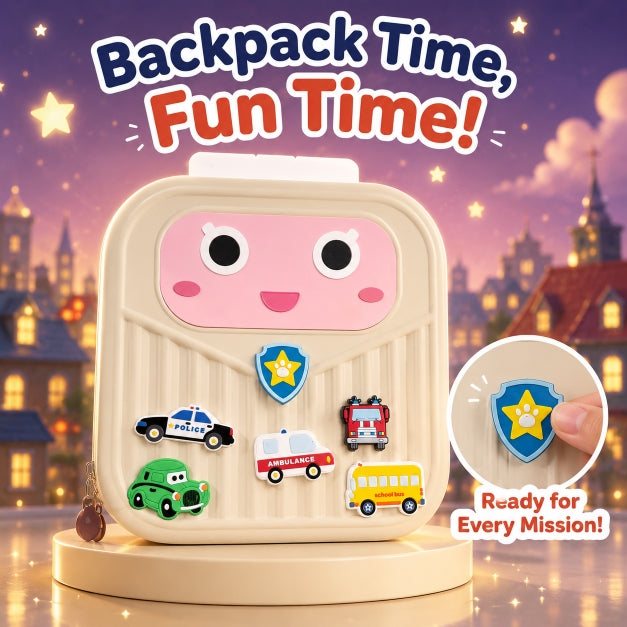 NestCharm by Nestush — Kids Mini DIY Crocs Backpack with Interchangeable Charms, Waterproof & Kawaii Style