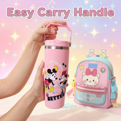 NestMickey insulated tumbler carry handle held by child