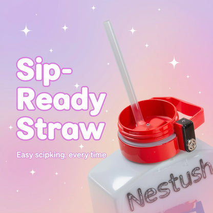 NestMickey insulated tumbler straw close-up detail