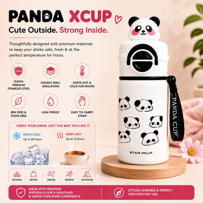 NestPanda in Cloud White showing 24-hour cold and 12-hour hot retention icons