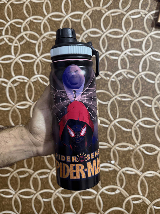Nestspidy 800ML insulated SUS316 steel water bottle in Spider-Verse design