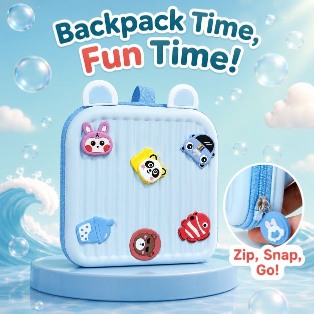NestCharm by Nestush — Kids Mini DIY Crocs Backpack with Interchangeable Charms, Waterproof & Kawaii Style