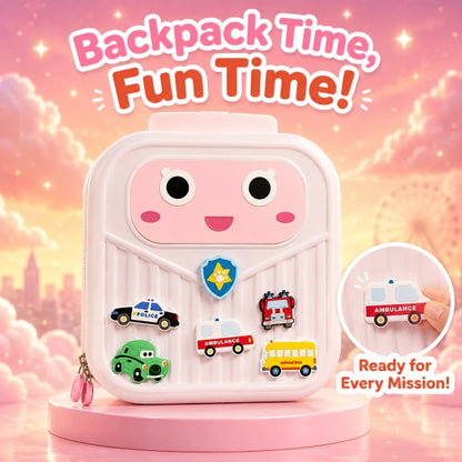 NestCharm by Nestush — Kids Mini DIY Crocs Backpack with Interchangeable Charms, Waterproof & Kawaii Style