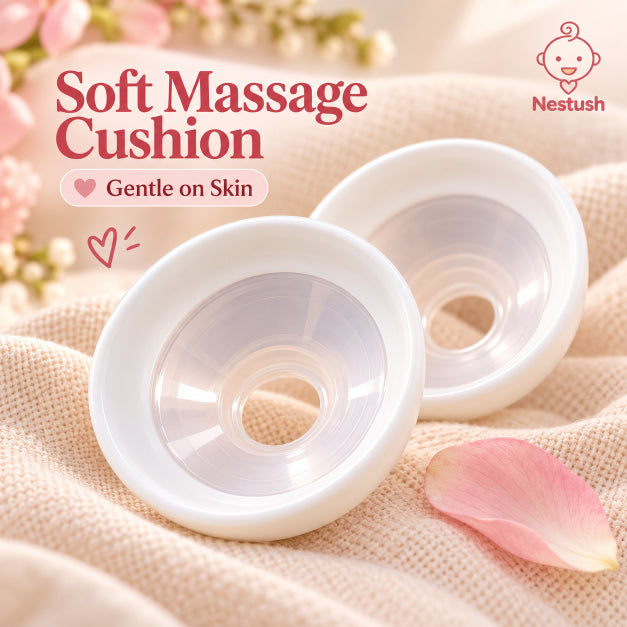 Soft silicone massage cushion of Nestush NestFlow breast pump